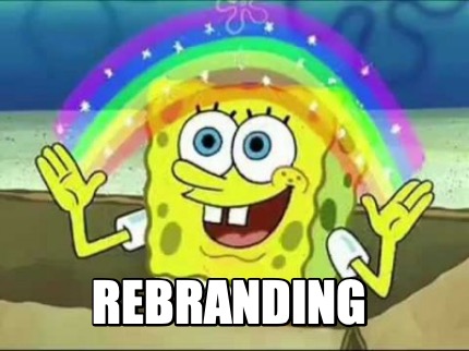 spongebob meme about rebranding rainbow